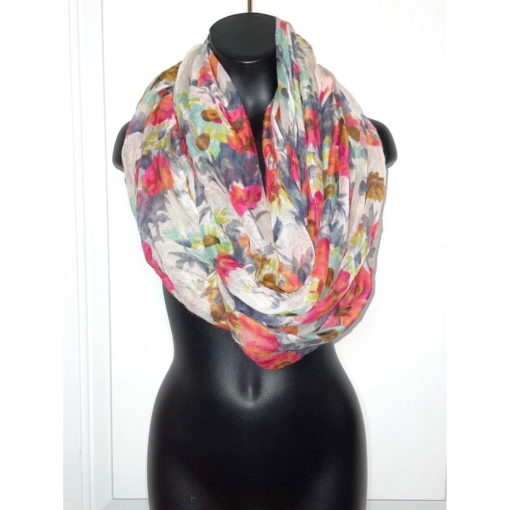 Floral infinity scarf